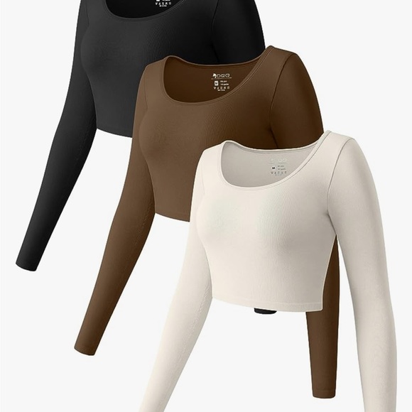 OQQ Crop Long Sleeve 3 Pack - Medium - Picture 5 of 6
